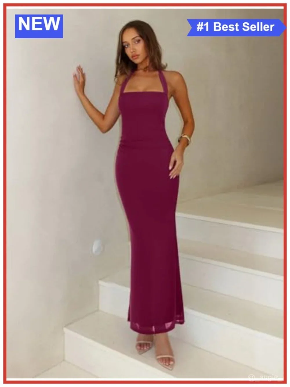 Sleeveless Mesh Sheer Bodycon Maxi Dress